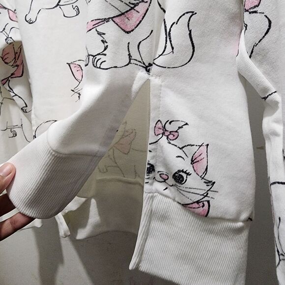 H&M Disney Girls Aristocats Marie French Terry Sweatshirt Size 12/14 NEW w/ Tags - Picture 6 of 10